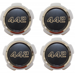 Reproduction Plastic Oldsmobile 442 Wheel Center Caps Set